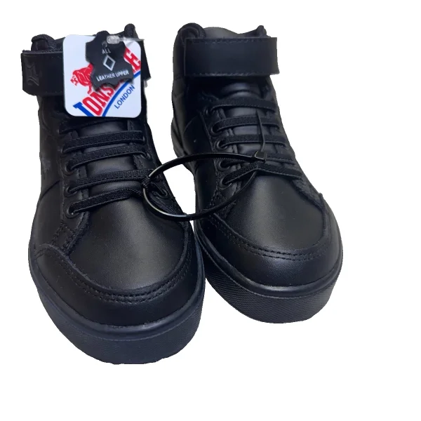 Lonsdale Canons Kids Trainers UK C13 EU 31.5 Black School Shoes Strap